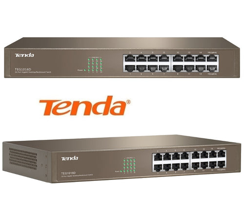 Switch Ethernet Gigabit 16 porte TENDA TEG1016D