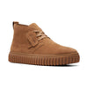 CLARKS Scarpe uomo in camoscio cognac 26173466