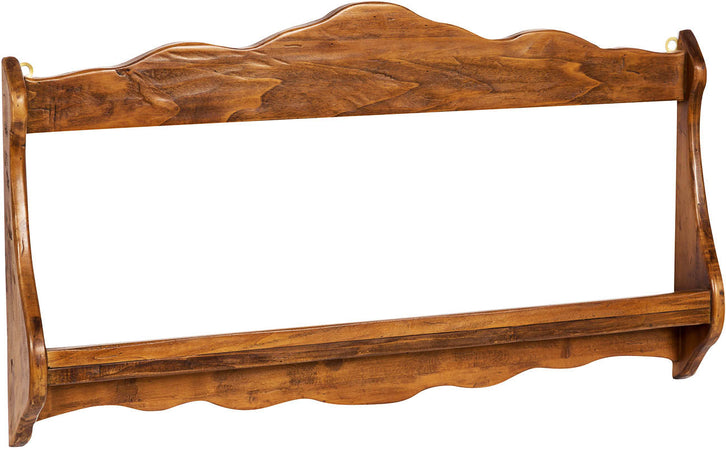 Biscottini Piattaia Country in legno massello di tiglio finitura noce Made in Italy