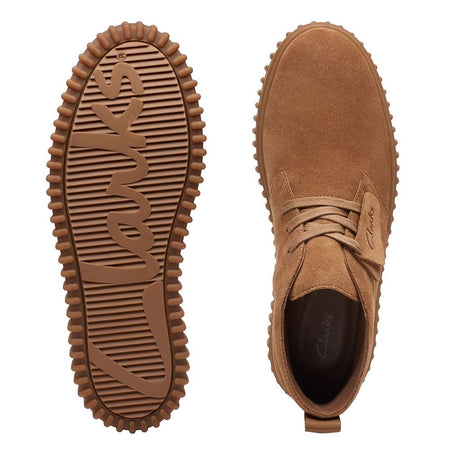 CLARKS Scarpe uomo in camoscio cognac 26173466