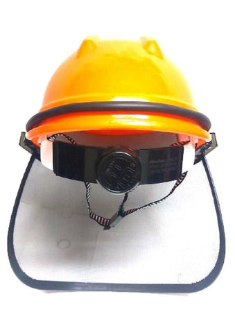Casco Elmetto Protettivo Con Visiera A Rete Per Decespugliatore E Tagliaerba