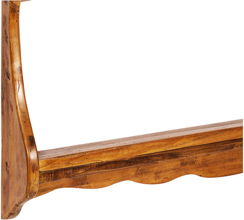 Biscottini Piattaia Country in legno massello di tiglio finitura noce Made in Italy