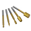 Set 10 Mini Frese Raspe In Acciaio Per Lavorazione Rifinitura Legno Codolo 3 Mm