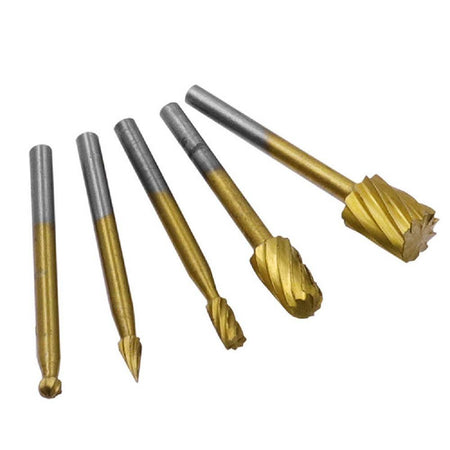 Set 10 Mini Frese Raspe In Acciaio Per Lavorazione Rifinitura Legno Codolo 3 Mm