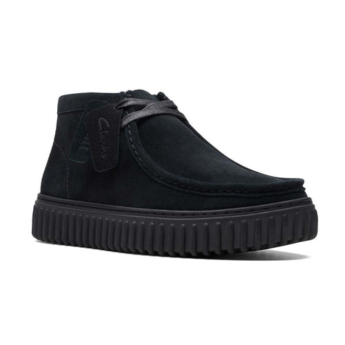 CLARKS Scarpa uomo in camoscio nero 26173664