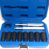 Set 10pz Bussole Coniche Smontaggio Cerchi In Lega Bulloni Antifurto Kit Bussola