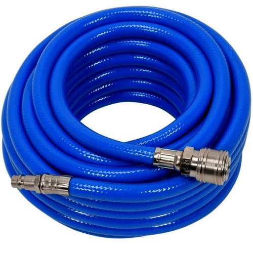Tubo Aria Compressa Flessibile Per Compressore 15 Metri Raccordo Rapido 1/4″