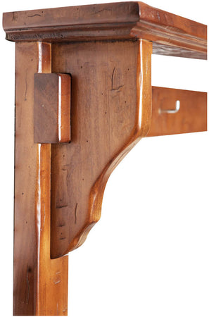 Biscottini Biscottini Attaccarame Legno Massello Tiglio Finitura Noce L85xP14xH103 Italia