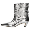 MSGM Stivali Argento da donna