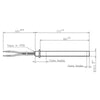 Resistenza accensione per stufe a pellet con flangia 14701022L