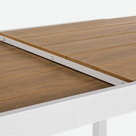 Tavolo allungabile "Elias" in alluminio e polywood da esterno per giardino 300 cm