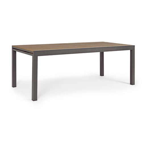 Tavolo allungabile Elias in alluminio e polywood da esterno per giardino 300 cm