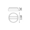 Profilo Link Alluminio Bianco On-Off Connettore Singolo
