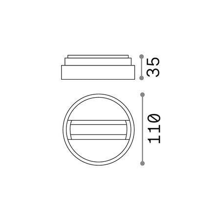 Profilo Link Alluminio Bianco On-Off Connettore Singolo