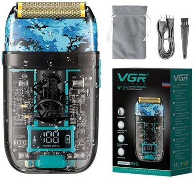 Rasoio Elettrico Uomo Per Barba Capelli Corpo Professionale Regolabarba Vgr 352