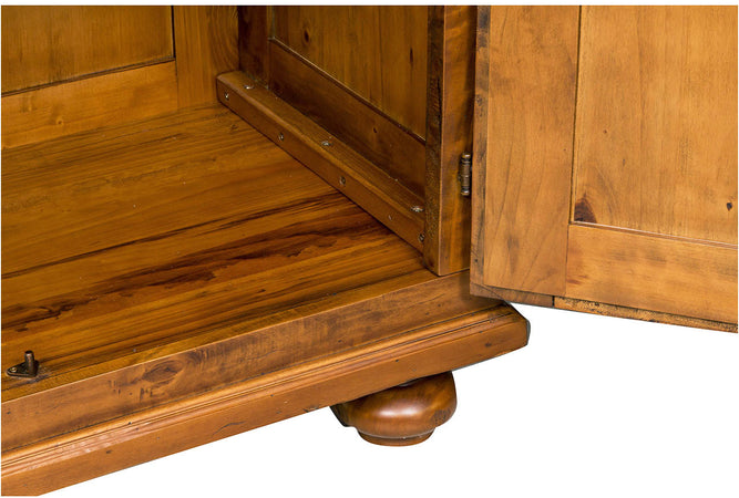 Biscottini Armadio Country Biscottini legno tiglio finitura noce 100x50x210 Made Italy