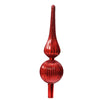 Puntale per albero di Natale con sfere in vetro rosso decorazione e addobbo da 31 cm