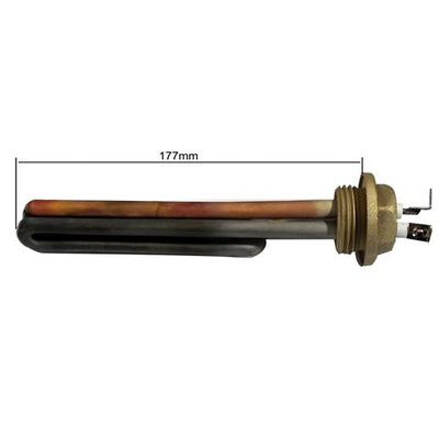 Resistenza Caldaia 1 pollice 1700w 220v Filettatura Interna Lunga 18cm  PC 10
