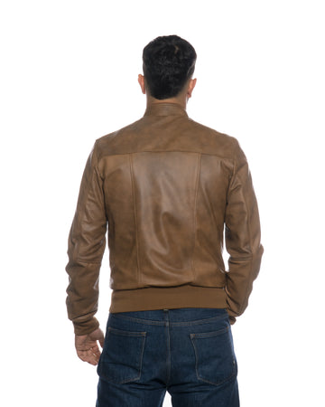 Victor - Bomber Uomo Cuoio in vera pelle