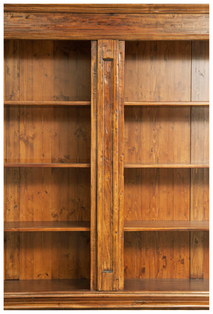 Biscottini Biscottini Libreria Country Massello Tiglio Noce 230x47x235 Made in Italy