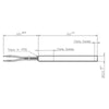 Resistenza accensione lineare stufe a pellet 14701026