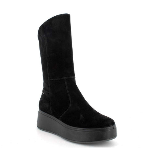 IGI&CO Stivale donna in camoscio nero 4671000
