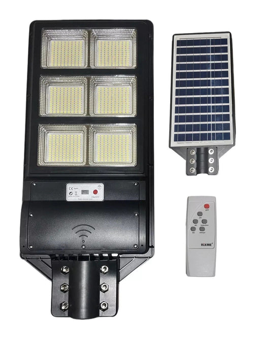 LAMPIONE STRADALE LED 1000W PANNELLO SOLARE LUCE CREPUSCOLARE E MOVIMENTO IP67