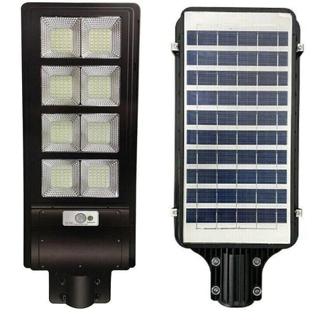 Lampione Stradale LED 1500W Pannello Solare LUCE Crepuscolare e movimento iP67