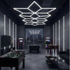 Luci Led Soffitto Poligonali Garage Lampada Diamante 16 Rombi 609w 6500K