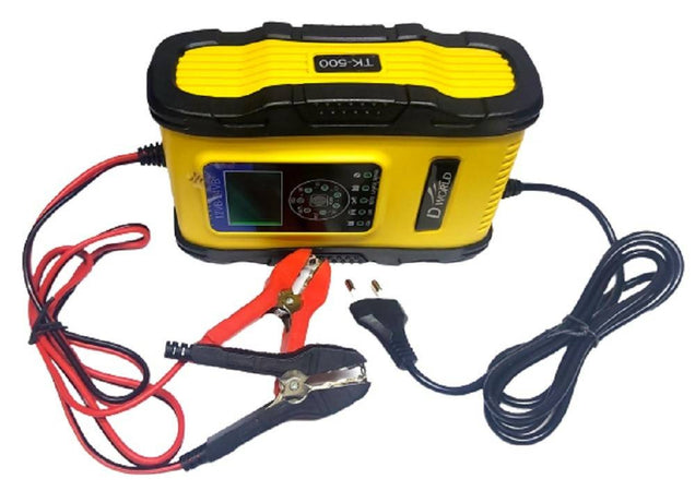 Caricabatterie Intelligente Avviatore Emergenza Batteria Auto 12v-18a 24v-9a Tk500