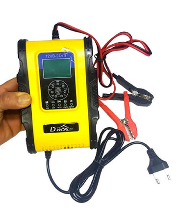 Caricabatterie Intelligente Avviatore Emergenza Batteria Auto 12v-18a 24v-9a Tk500