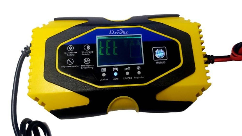 Caricabatterie Intelligente Avviatore Emergenza Batteria Auto 12v-8a 24v-6a J40