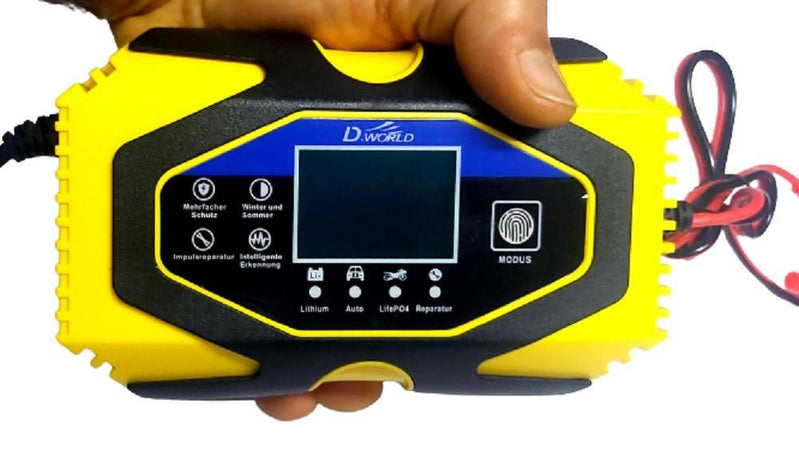 Caricabatterie Intelligente Avviatore Emergenza Batteria Auto 12v-8a 24v-6a J40