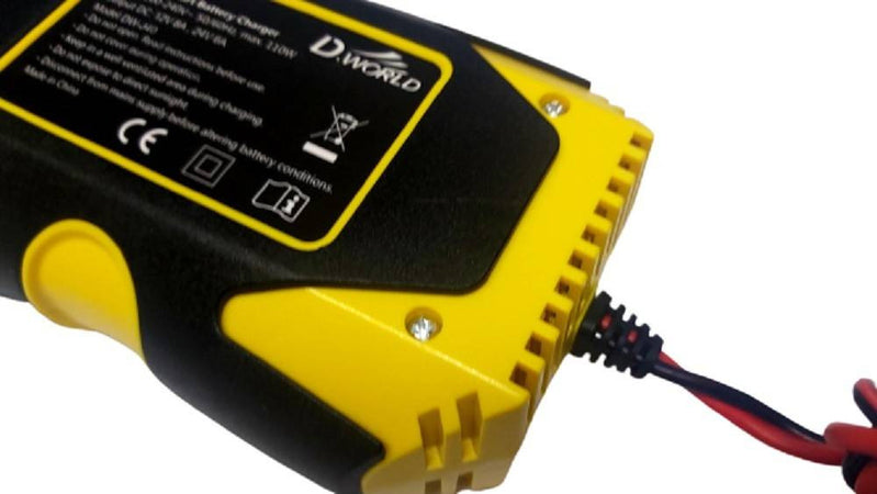 Caricabatterie Intelligente Avviatore Emergenza Batteria Auto 12v-8a 24v-6a J40