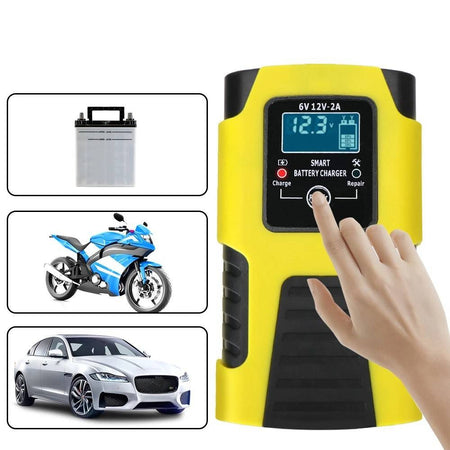 Caricabatterie Intelligente Avviatore Emergenza Batteria Auto Moto 6v 6a 12v 4a J99