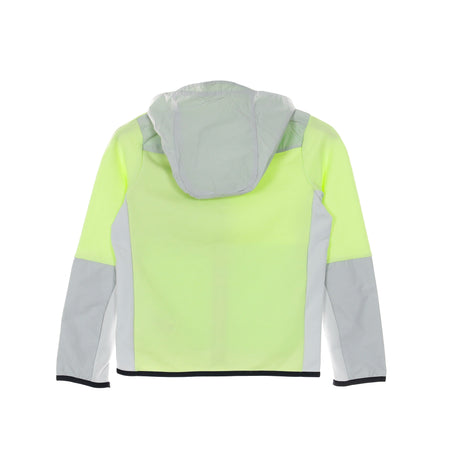 Nike Felpa Leggera Cappuccio Zip Bambino B Sportswear Tech Fleece Full-zip Woven Hoodie Mix Lt Liquid Lime/photon Dust/black da bambino