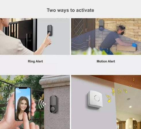 Videocitofono Ip Senza Fili Wifi Campanello Smart Sensore Di Movimento Ip10a