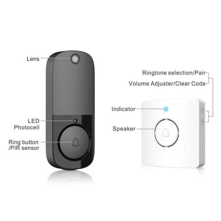 Videocitofono Ip Senza Fili Wifi Campanello Smart Sensore Di Movimento Ip10a