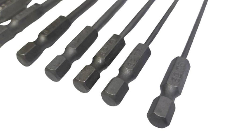 Set 11 Inserti Da T6 A T40 100mm Cacciaviti Torx Per Avvitatore Esagonale 1/4"
