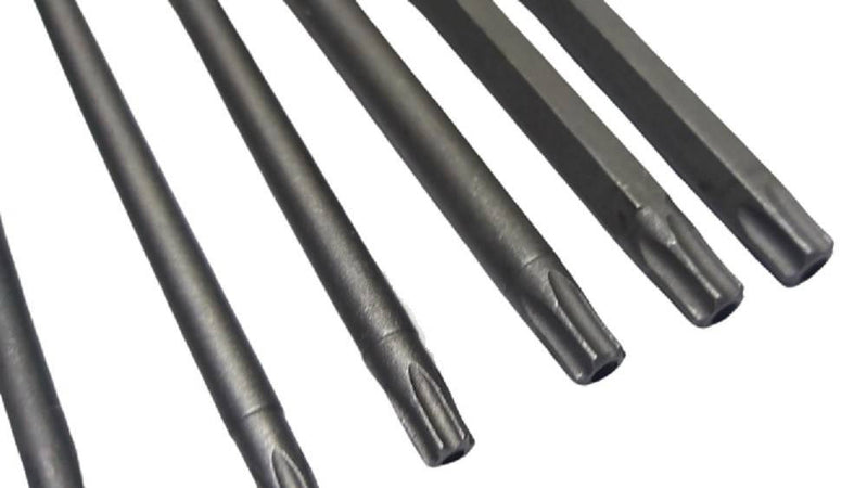 Set 11 Inserti Da T6 A T40 100mm Cacciaviti Torx Per Avvitatore Esagonale 1/4"