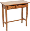 Biscottini Tavolino consolle Country in legno massello di tiglio finitura noce L73xPR36xH75 cm. Made in Italy