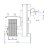 Motoriduttore Mellor FB1218 stufe a pellet 14702012