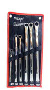 Set 6 Pz Chiavi Inglesi Extra Lungo Double Chiavi Poligonali Da 8mm-21mm Metrico