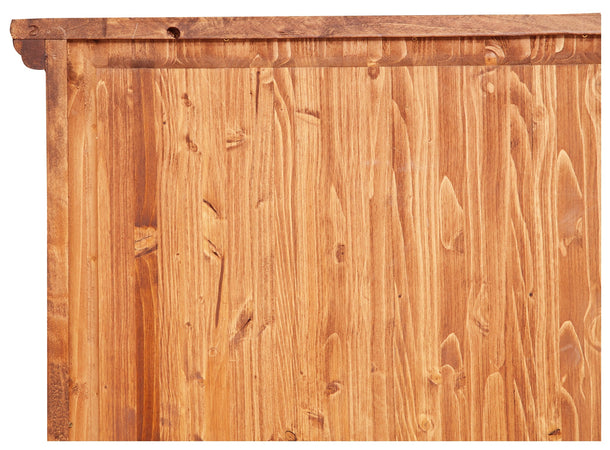 Biscottini Stipo Country Biscottini Tiglio Massello Finitura Noce 72x40x173 Made Italy