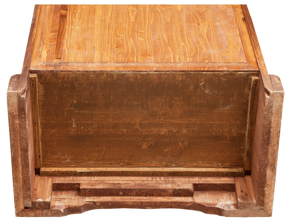 Biscottini Stipo Country Biscottini Tiglio Massello Finitura Noce 72x40x173 Made Italy