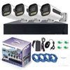KIT VIDEOSORVEGLIANZA HD 4 CANALI TELECAMERE IP Network POE 6 MPX FULL COLOR NVR