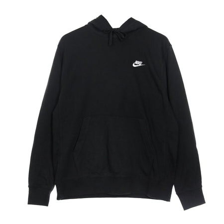Nike Felpa Leggera Cappuccio Uomo Sportswear Club Hoodie Black/black/white da uomo