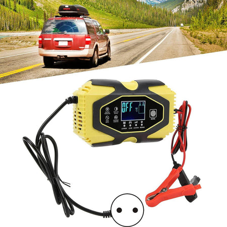 Caricabatterie Intelligente Avviatore Emergenza Batteria Auto 12v-8a 24v-6a J40