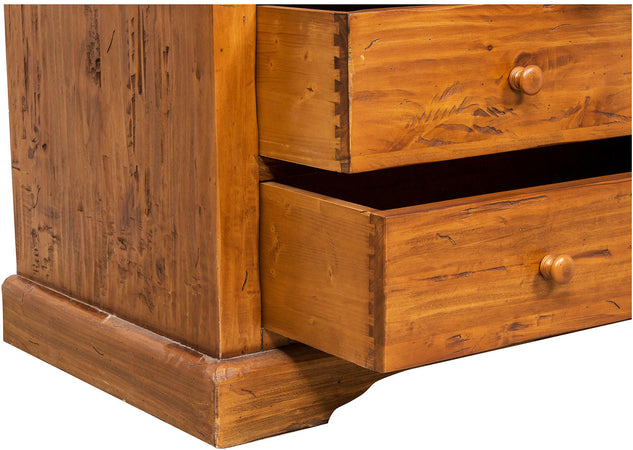 Biscottini Armadio Biscottini Country legno massello di tiglio 120x59x197 Made in Italy