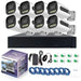 KIT VIDEOSORVEGLIANZA HD 8 CANALI TELECAMERE IP Network POE 6 MP FULL COLOR NVR